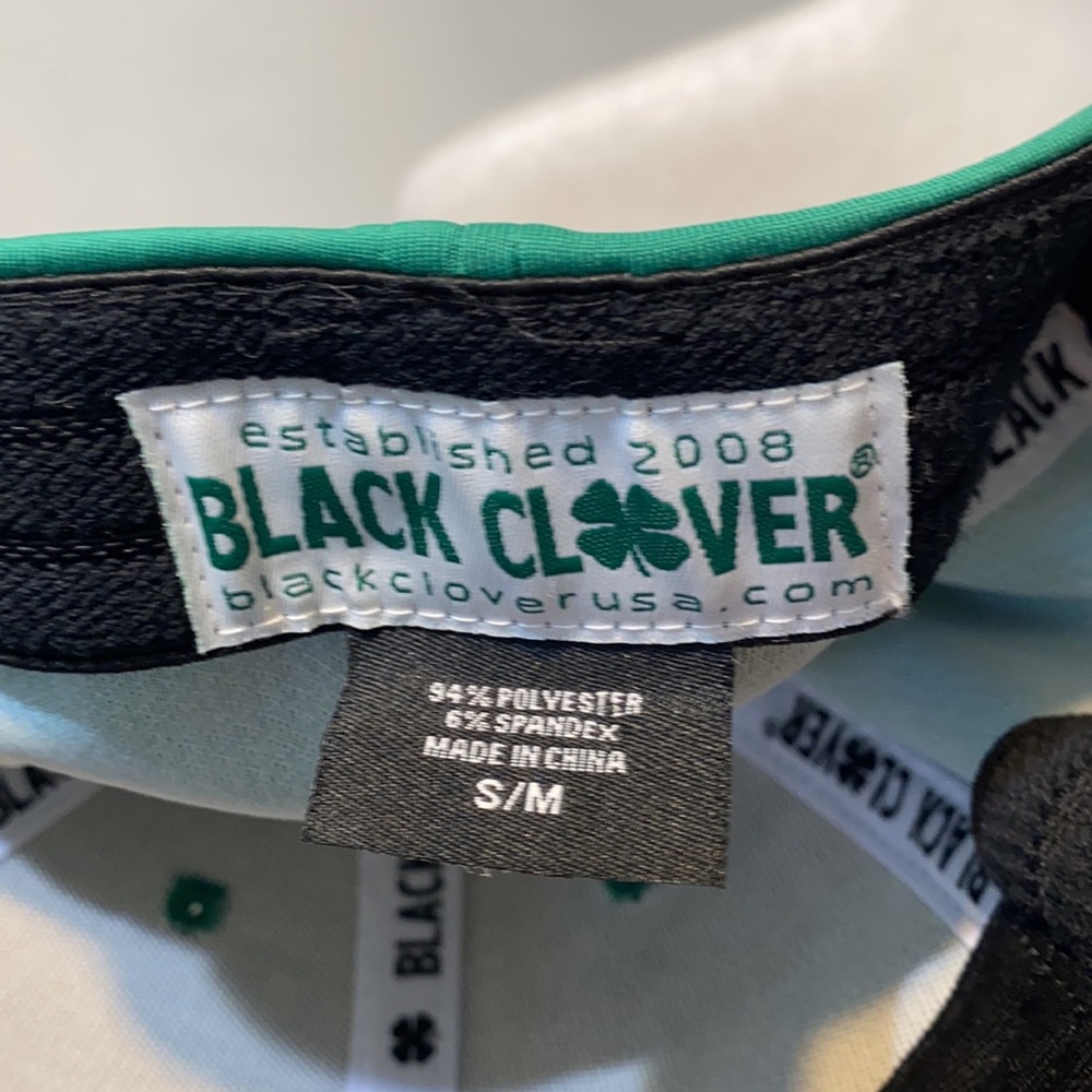 Black Clover Live Lucky Cap.Super Clean.Nice Green with White Clover Size S/M - Picture 6 of 8